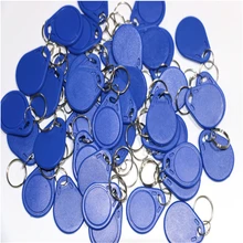 100pcs Handheld 125khz ID Keyfob RFID Tag TK4100 EM4100 Access Control Time Attendance Card Sticker Key Fob Token Ring Proximity