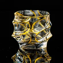 Новинка бессвинцовое Хрустальное стекло кофейная кружка вино пиво бренди Ликер Виски чашка личность прозрачная посуда 12