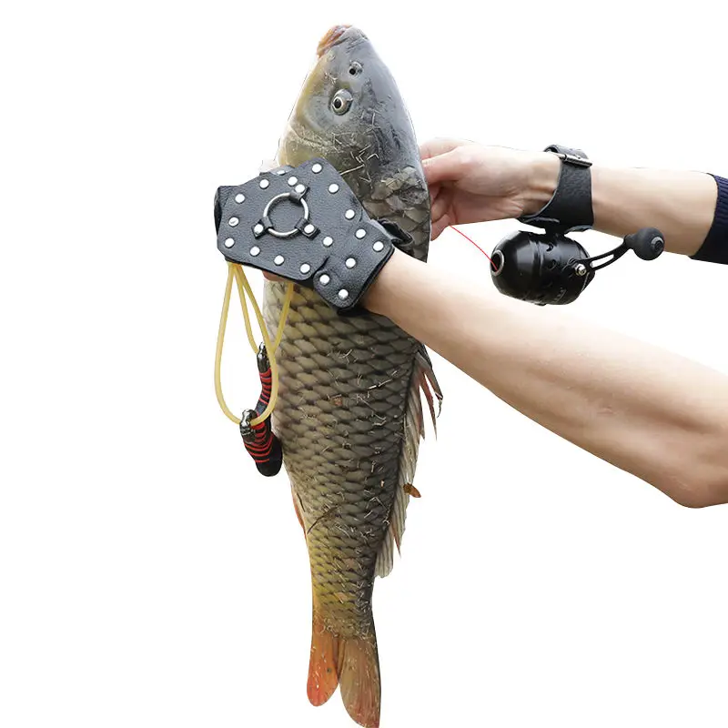 

Full Set Fishing Slingshot Fishing Arrow Hunting Slingshot Catapult Arrow Bow Fishing Reel With Powerful Elastic Rubber Band