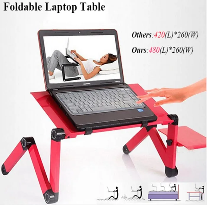 

New Collapsible notebook aluminum alloy computer table support heat dissipation