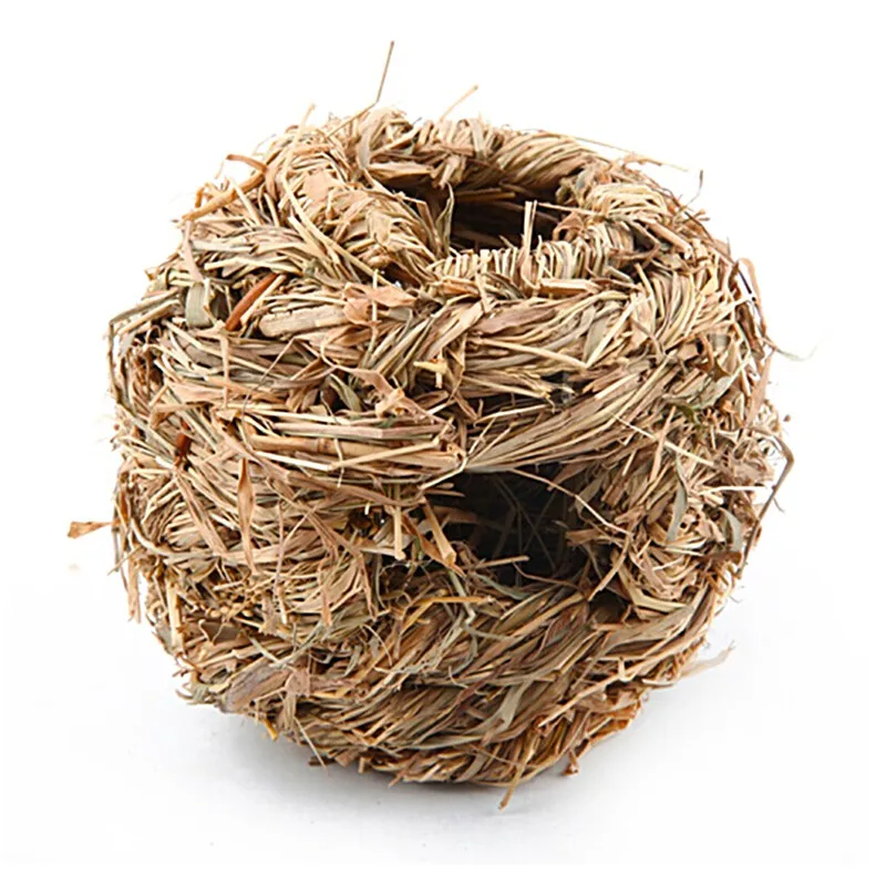 Durable font b Pet b font Woven Cage Hand weaved Grass Net for Small Animal Rabbit