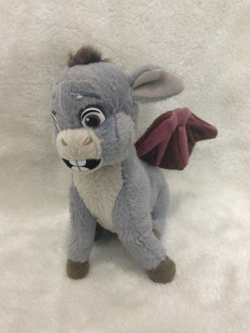 

Dragon Plush Toys 15cm Shrek Dinosaur Plush In Gray Color
