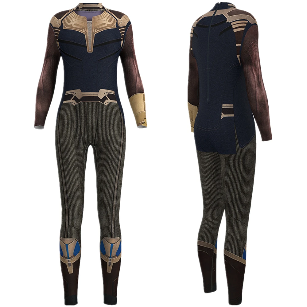 

Movie The Avengers Thanos Jumpsuit Catsuit Sexy Cosplay Costumes Halloween Women Bodysuit Fancy Dress