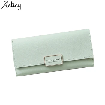 

Aelicy Brand Designer Long Zipper Casual multi-card Wallet women's Clutch Bag Wallet Leather Wallet Slim Small Coin Purse Clasp