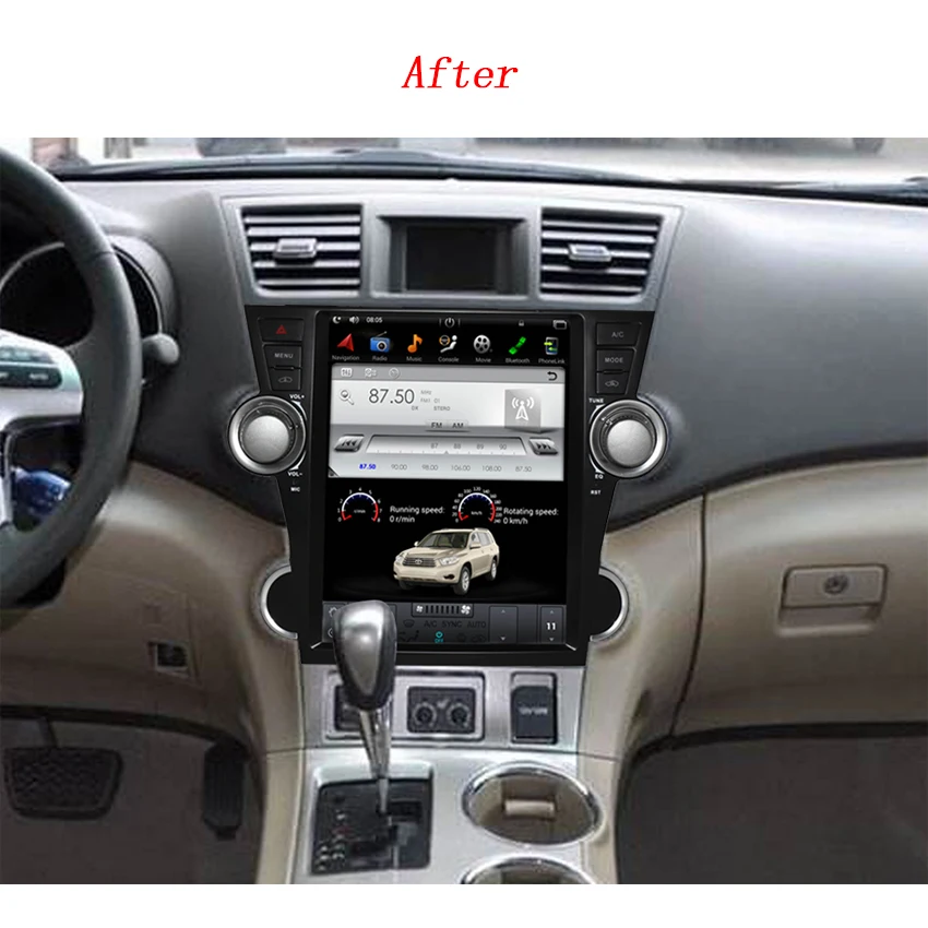Best Android 2G RAM For Toyota Highlander 2008~2013 Car Radio Audio Video Multimedia DVD Player WIFI GPS Navi Navigation 2