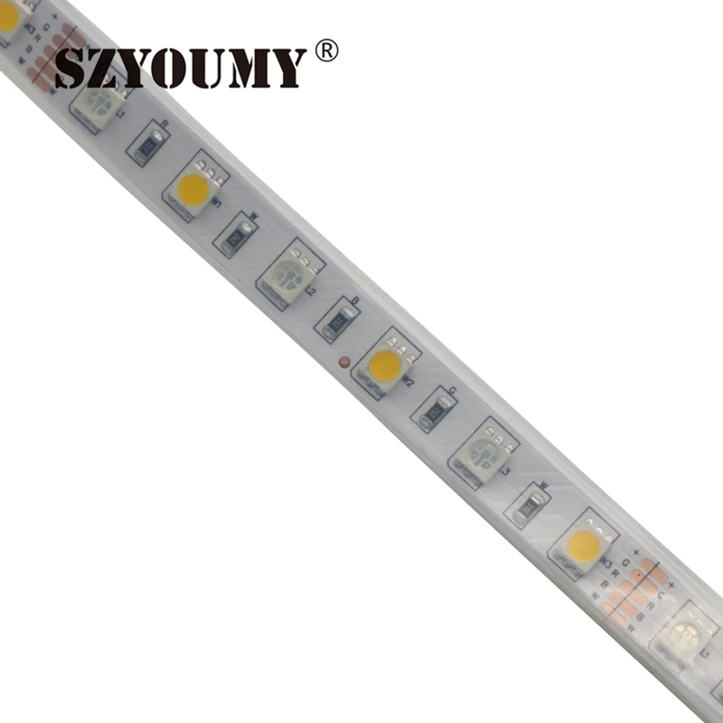 SZYOUMY Бесплатная доставка 12 V 5 м 5050 SMD 60 светодиодный s/M трубки 300 светодиодный s трубки для мотоцикла Водонепроницаемый IP67 RGBW/RGBWW Светодиодные