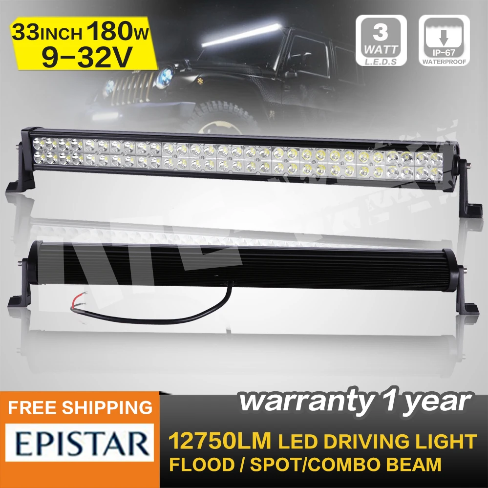 

33 INCH 180W LED LIGHT BAR COMBO BEAM LED DRIVING LIGHT FOR OFFROAD ATV 4x4 TRUCK SAVED ON 180W /240W