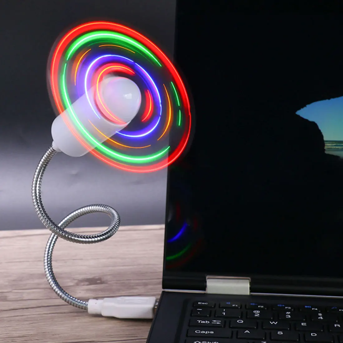 Гибкий USB светодиодный USB вентилятор для гаджетов светильник может перепрограммировать любые текстовые слова рекламные персональные сообщения