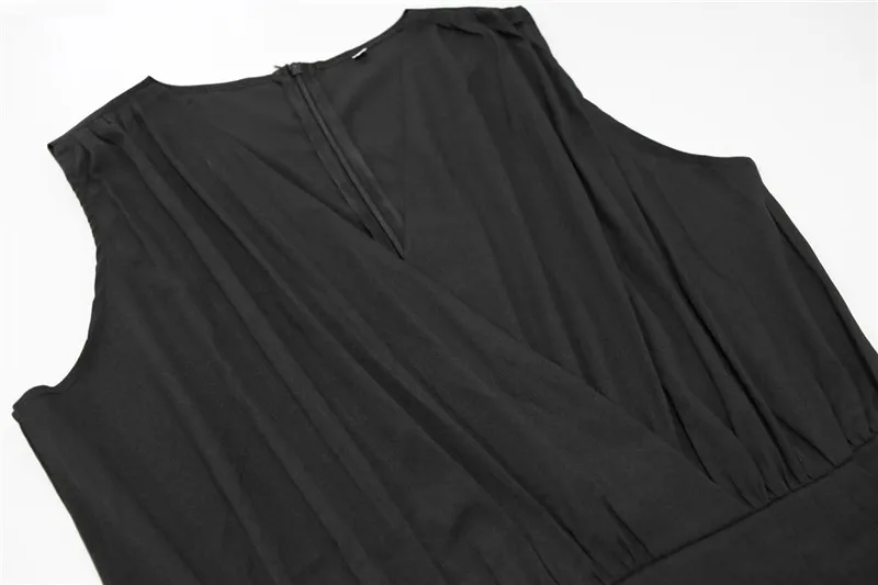 2017 Europe and the United States new pants wide leg jumpsuit sleeveless V-neck dress pants (13)