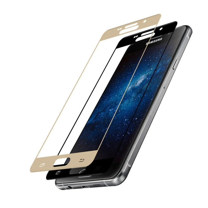 MAKAVO для Samsung Galaxy J3, J5, J7 года EU закаленное стекло крышка для телефона, которая полностью закрывает переднюю часть протектор экрана тонкая Бронированная пленка