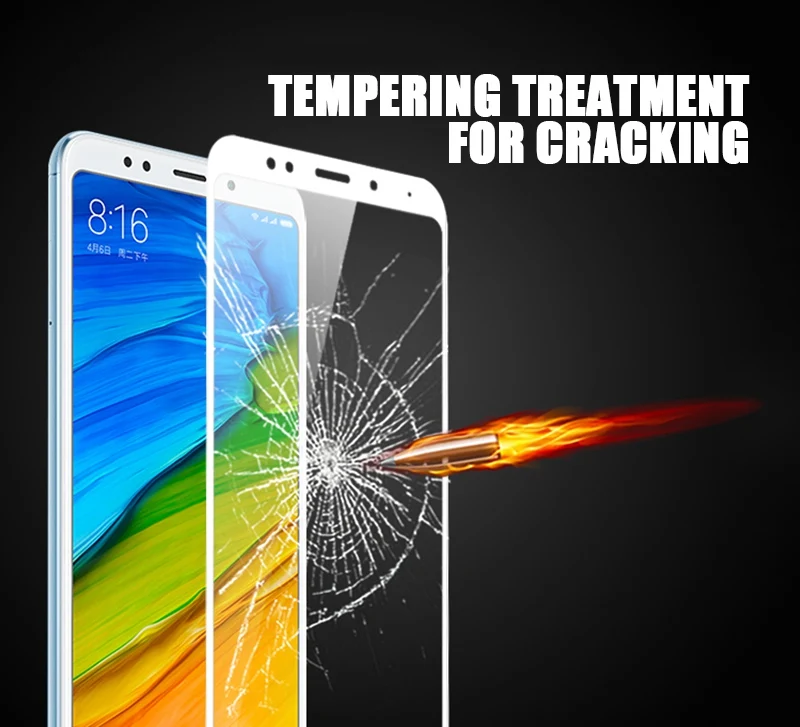 Artisome Protective Glass Xiaomi Redmi 5 Plus Note 5 Global Pro 5 Glass S2 S 2 4X 5A Mi Mix 2s 6 6X Full Cover Screen Protector  (3)