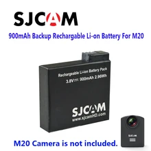 Free Shipping!!100% Original SJCAM 900mAh Backup Rechargable Li-on Battery For SJCAM M20 WiFi Sport Camera DV