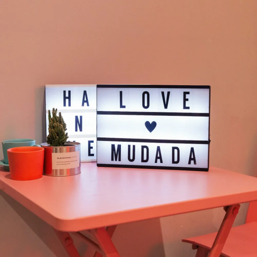 Letter Card LED Table Lamp with 90 Letters DIY A4 Message Board Night Light USB Battery Powered Bedside Lamp for Children Couple Letter Card LED Table Lamp with 90 Letters DIY A4 Message Board Night Light USB Battery Powered Bedside Lamp for Children Couple