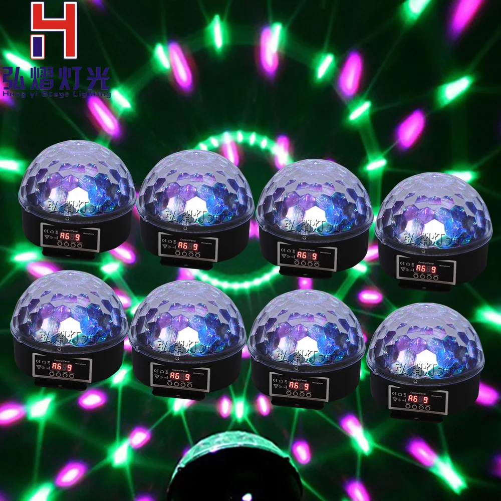 

8pcs/lot 9 Colors Disco Magic Ball 27W Led Stage Lighting effect Lamp Laser Christmas Dj KTV Light Party Show