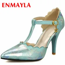 ENMAYER Fashion Women Pumps Gladiator High Heels Platform Pumps Sexy Ankle Straps Shoes Pumps Big Size 34-47 shoes women ENMAYER Fashion Women Pumps Gladiator High Heels Platform Pumps Sexy Ankle Straps Shoes Pumps Big Size 34-47 shoes women