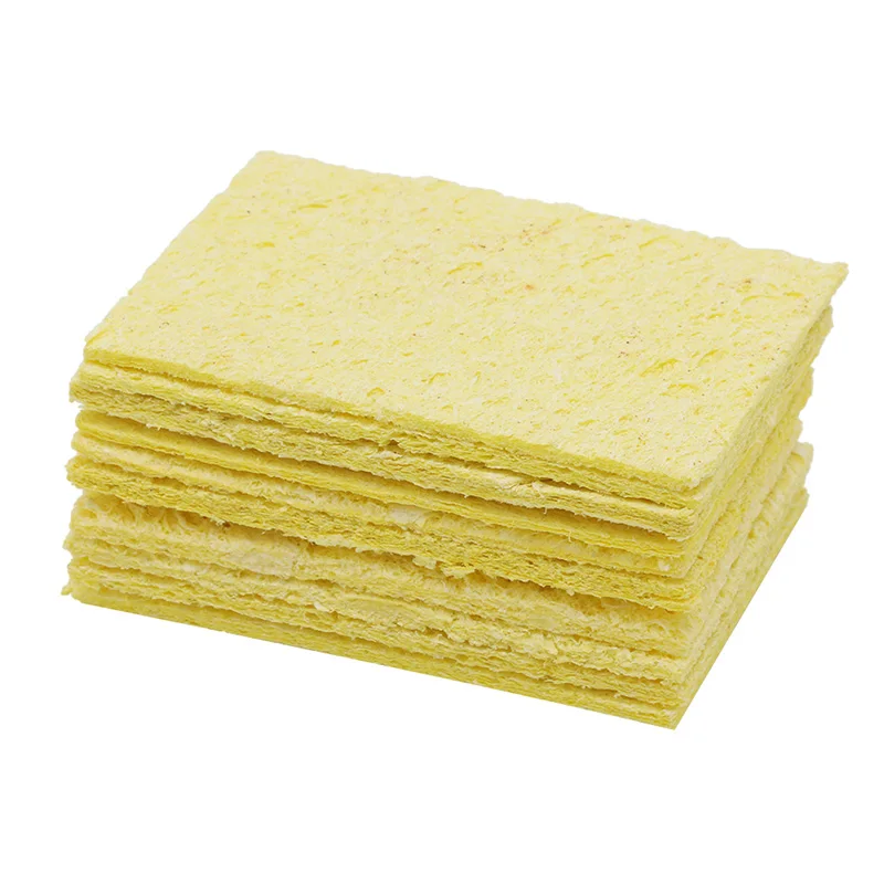 

10Pcs Yellow Cleaning Sponge Cleaner for Enduring Electric Welding Soldering Iron