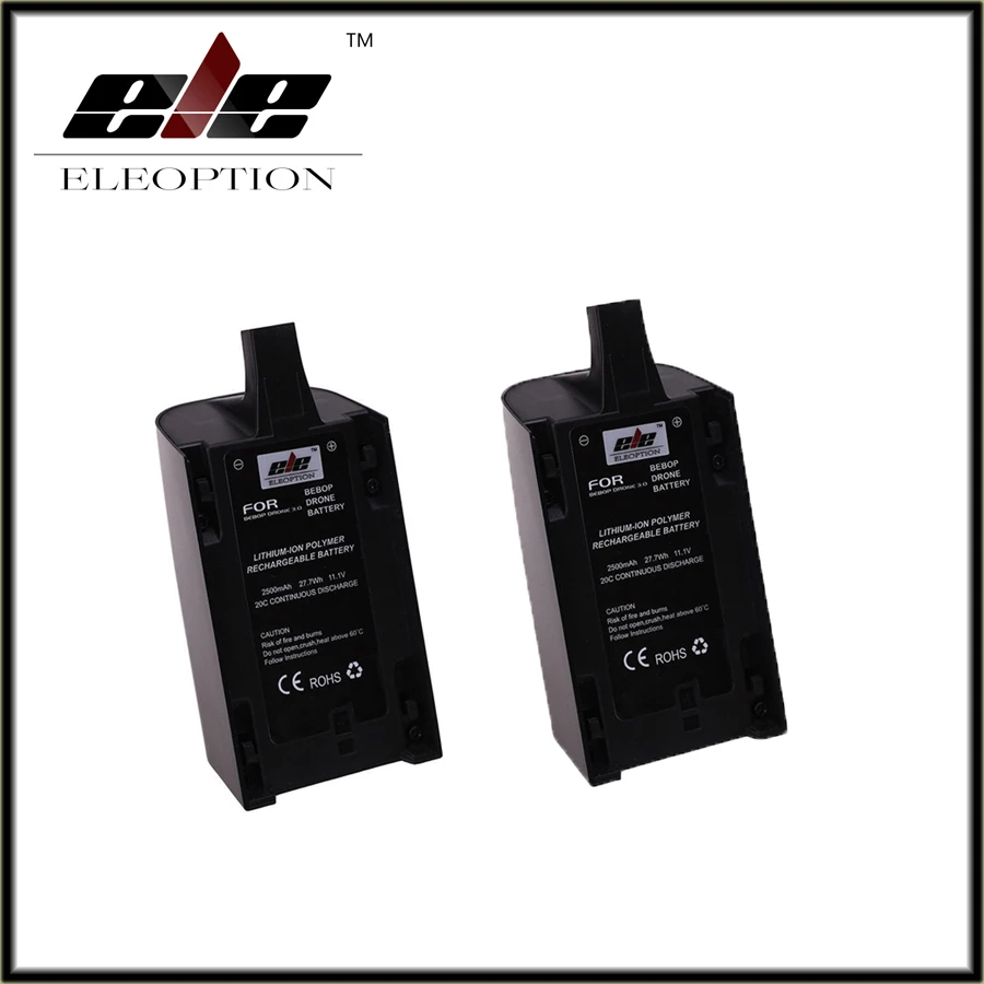 

2 PCS 2500mAh 11.1V Eleoption High Capacity Powerful Li-Polymer Battery For Parrot Bebop Drone3.0 Quadcopter