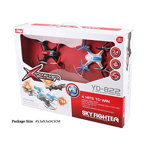 Attop Sky Fighter YD 822 2 4 ГГц 4CH 6 осевой гироскоп RTF RC Квадрокоптер с функцией