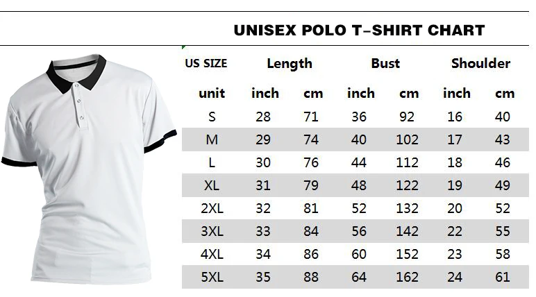 POLO尺寸表2