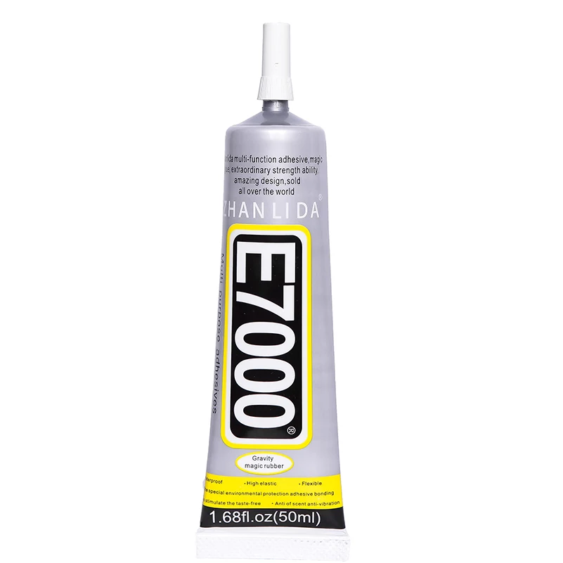 

50ML Super E7000 Liquid Glue E-7000 Epoxy Resin Adhesive School Bts Rubber Scrapbooking Accessory Tool Transparent Bond Phone uv