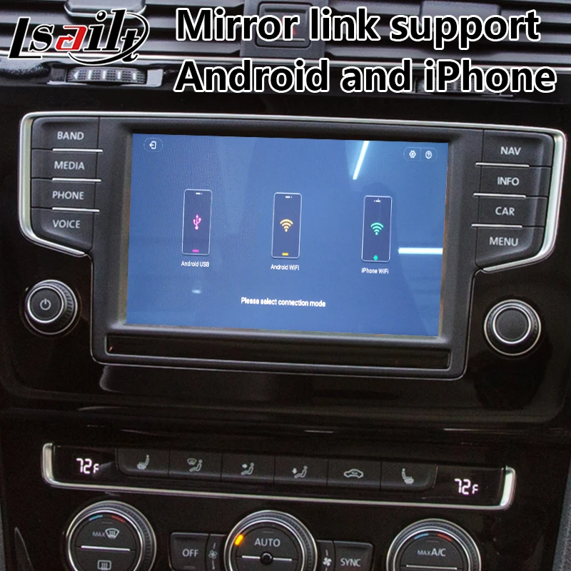 Видеоинтерфейс Lsailt Android для Volkswagen Tiguan Passat 2014 2018 года MOB MIB с автомобильной GPS