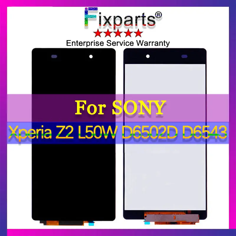 Черный для Sony Xperia Z2 L50W ЖК-дисплей сенсорный экран дигитайзер в сборе D6502 D6503 SONY LCD 3G