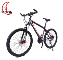 Moon mountain bike 26 inch 24 speed Aluminum Alloy 2017 new variable speed bicycle suspension double brake