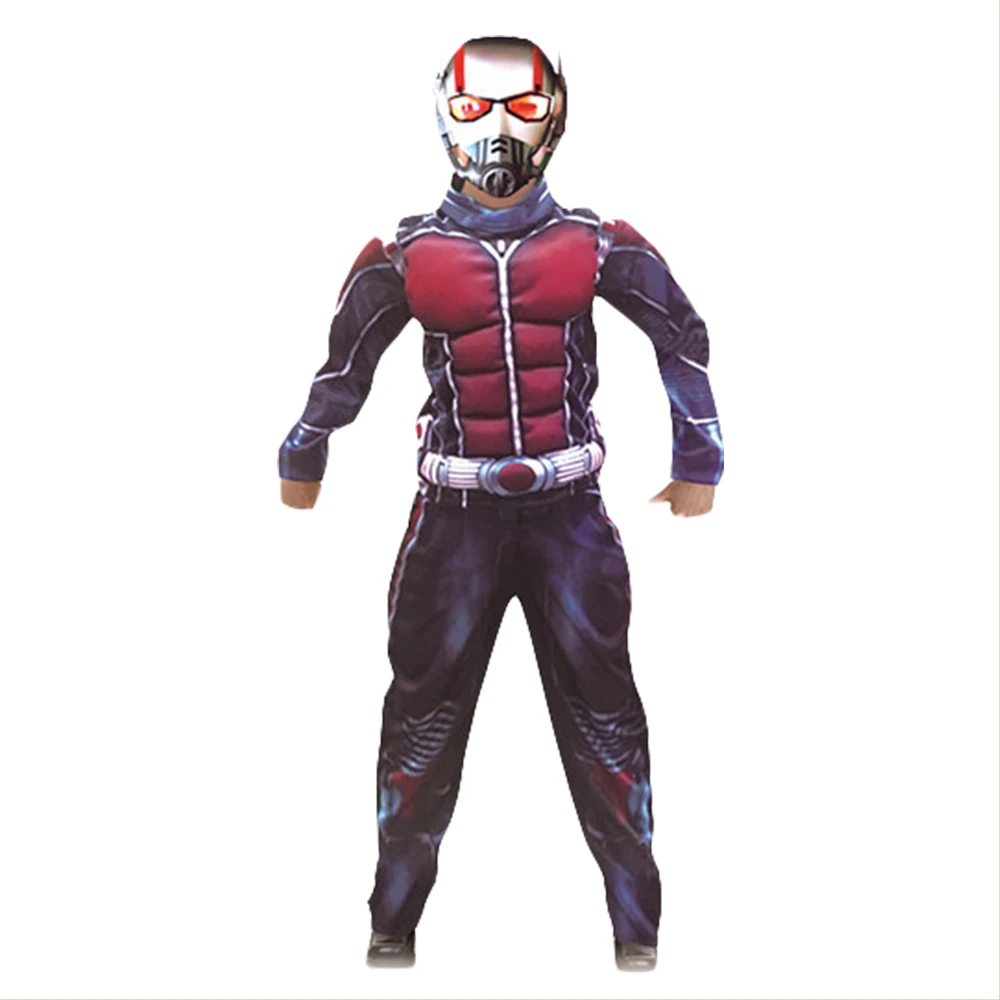 

Kids Ant-Man Costume Child Superhero Cosplay Muscle Ant Man Jumpsuit for Boys and Girls Halloween Fancy Dress Deluxe