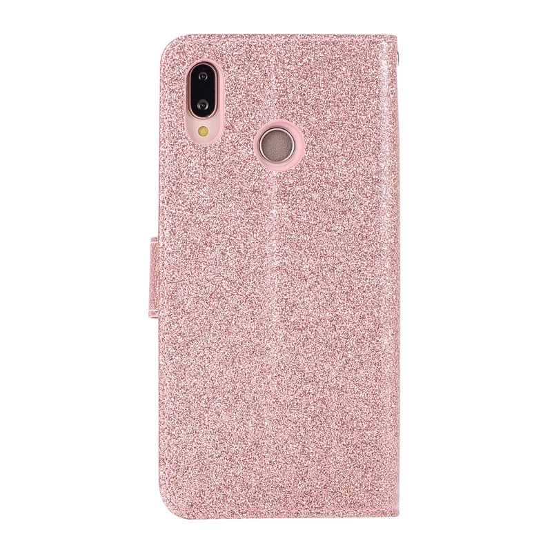 Из искусственной кожи флип чехол для Etui Hawei P20 Lite P20Lite сверкающие чехол на магните для телефона для Coque Hawei P20 облегченная Чехол