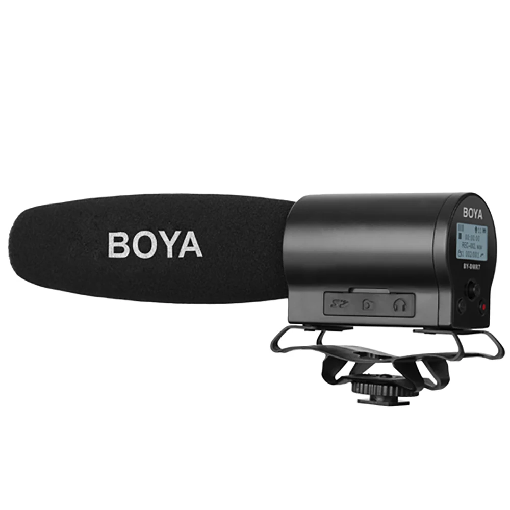 

BOYA BY-DMR7 Condenser Microphone MIC ON Camera 3.5mm LCD Audio Cable Recording Studio Voice Professional Studio Microphone MIC