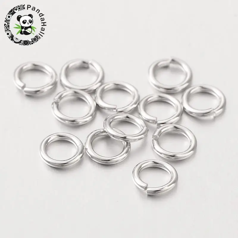 4/5/6/8X0.8mm 925 sterling silver jump ring jewelry making jumpring diy