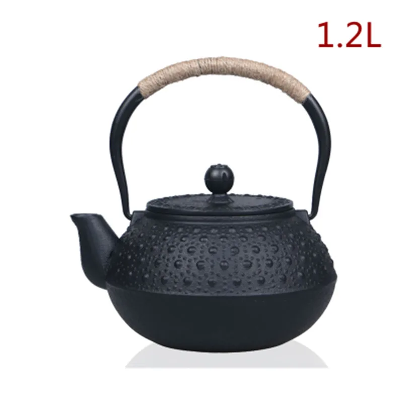 Литой железный чайник Набор японский чайник тэцубин посуда Кунг Фу инструменты сито из нержавеющей стали чайник 800 мл, 1.2л