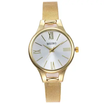 

2020 New Brand Casual Quartz Watch Gift Hour Women Gold Silver Mesh Stainless Steel Dress Women Watches Relogio Feminino Clock