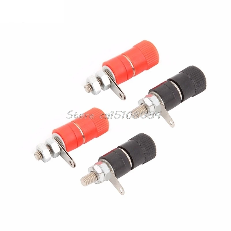 

4Pcs Speaker Amplifier Terminal Binding Post Female Connector Banana Plug Socket