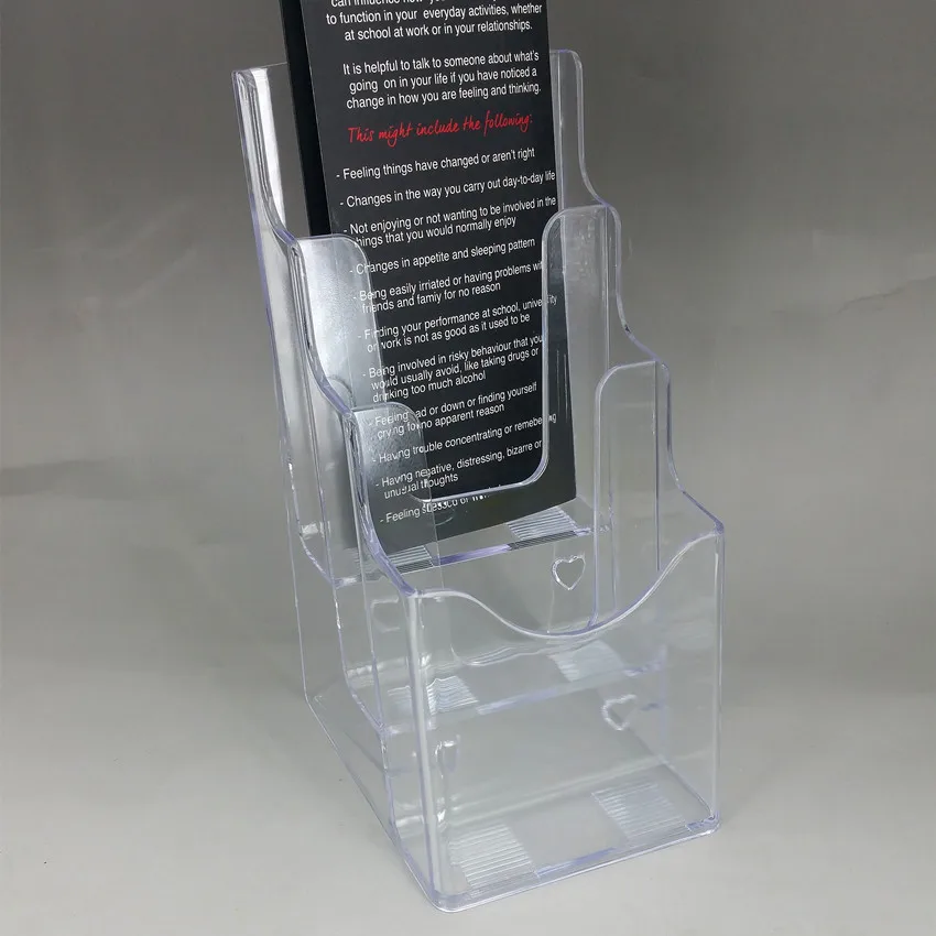 Plastic Clear A40 Three Tiers Acrylic Brochure Literature Leaflet Adorable Acrylic Flyer Display Stand Plastic Clear A40 Three Tiers Acrylic Brochure Literature Leaflet Adorable Acrylic Flyer Display Stand