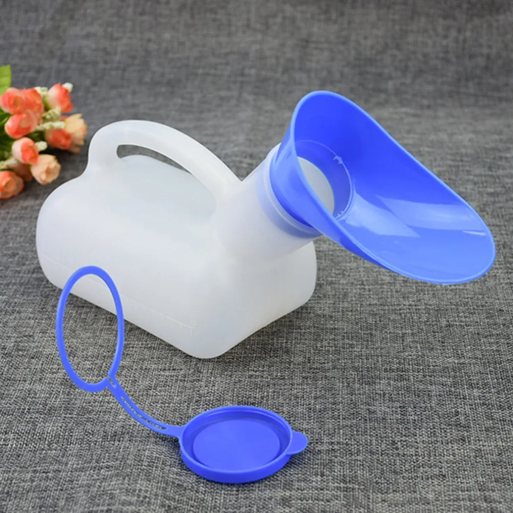 

Practical Plastic Unisex Portable Mobile Urinal Toilet Car Journey Travel Male Female Handle Urine Bottle 1000ML in Stock