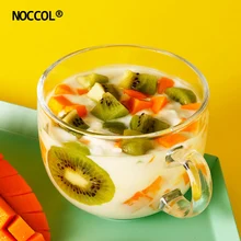 NOCCOL Простой Прозрачный Стекло чашки для йогурта модные жаростойкий завтрак овсянка для фруктов, молока чашка Кофе кружки Посуда для напитков