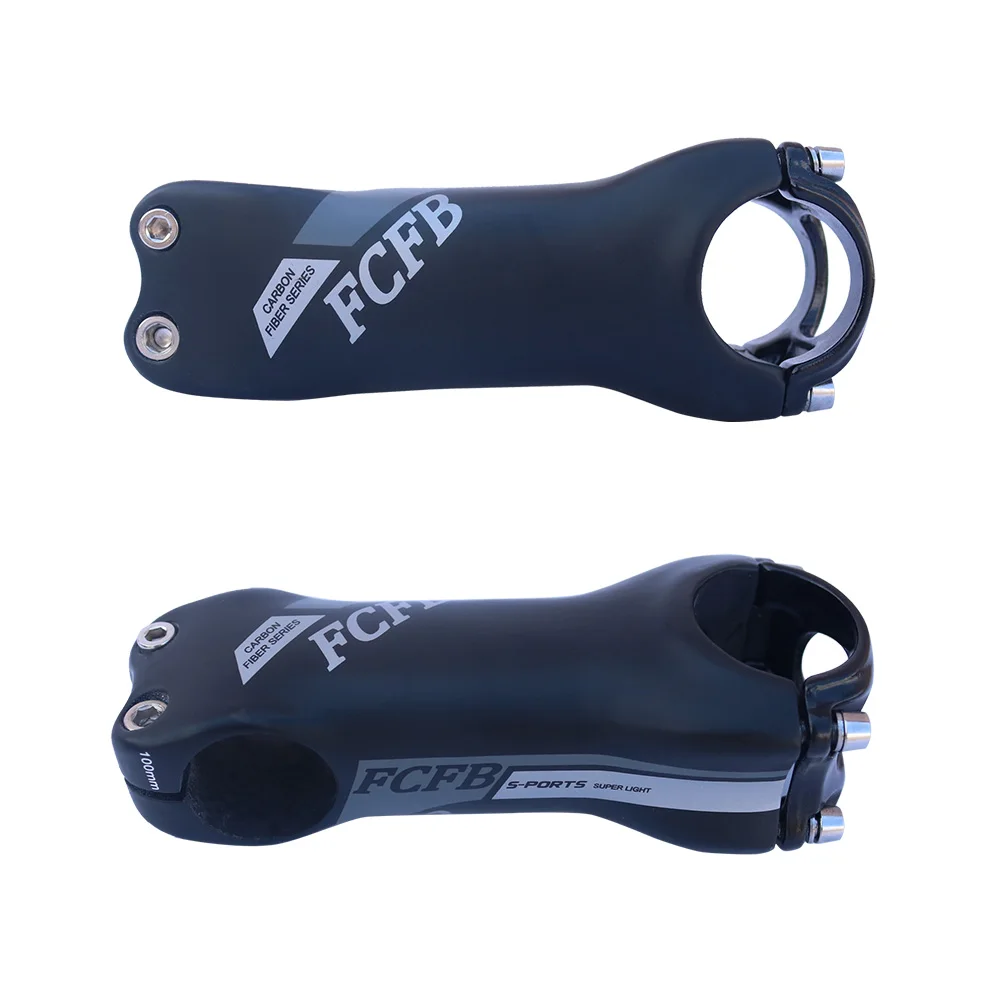 FCFB Carbon Stem Cycling angle 6/17 degrees Bicycle grey matt 70/80/90/100/110/120/130mm | Спорт и развлечения