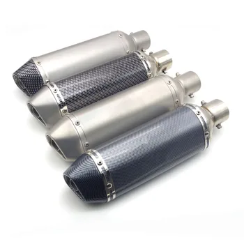 

51mm Inlet Universal motorcycle exhaust scape moto muffler Pipe with DB killer FOR yamaha mt 03 ybr 125 xvs 1100 s1000rr honda