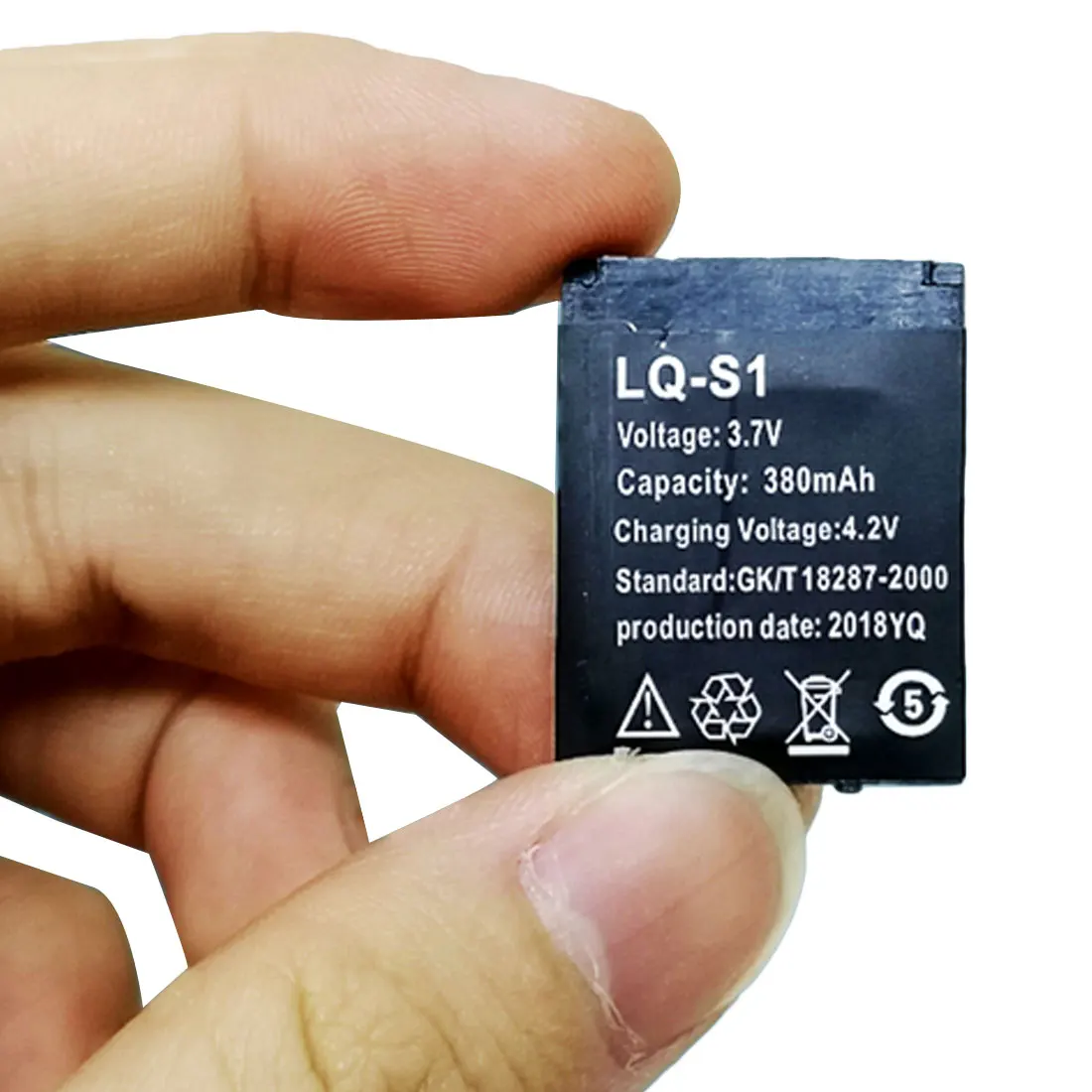 

1pcs Rechargeable Lithium Polymer Li-po 380mAh Battery For Smart Watch DZ09 QW09 A1 W8 Lithium-ion Li-polymer Smartwatch battery