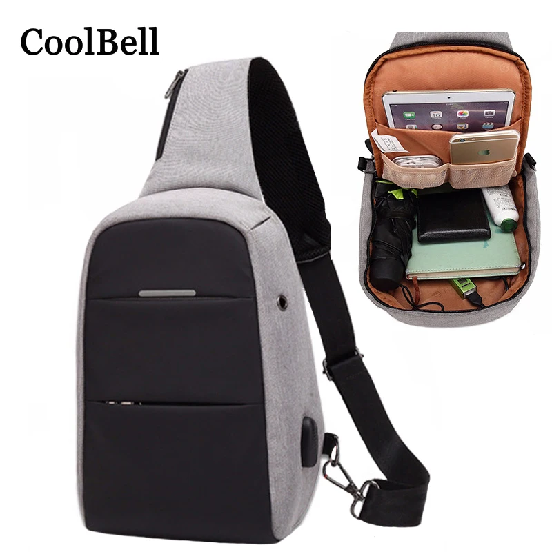 

Nylon Waterproof Chest Tablet bag For Apple ipad Mini 1 2 3 4 7.9 inch For Xiaomi Samsung Huawei Crossbody Bag Men Shoulder Bags