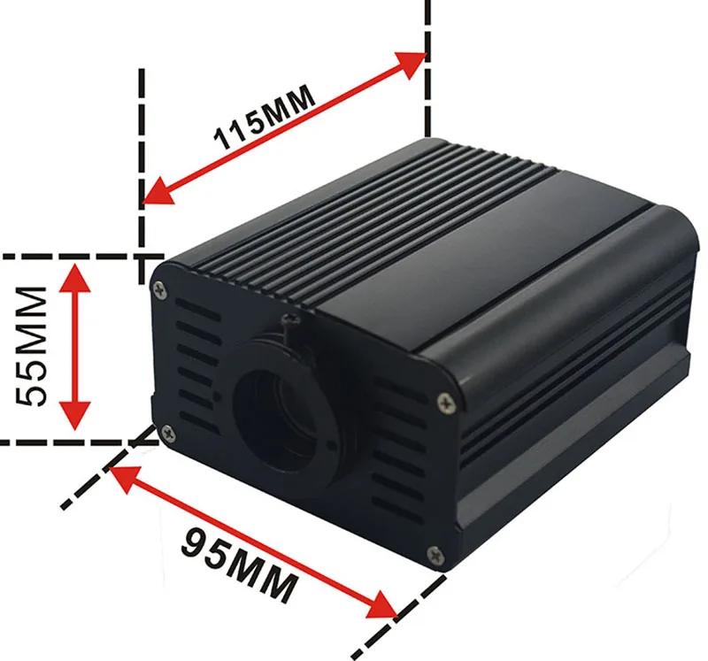 DMX 16 Вт RGBW светодиодный волоконно-оптический драйвер двигателя с 28key RF пульт дистанционного управления для всех видов волоконно-оптических s