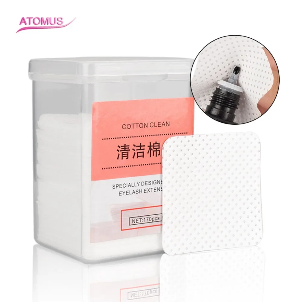

170 Pairs Grafting Eyelashes Pad Gasket Remove The Cotton Sheet Eyelash Eye Irritation Tattoo Cleaning Tools Makeup Beauty Tool