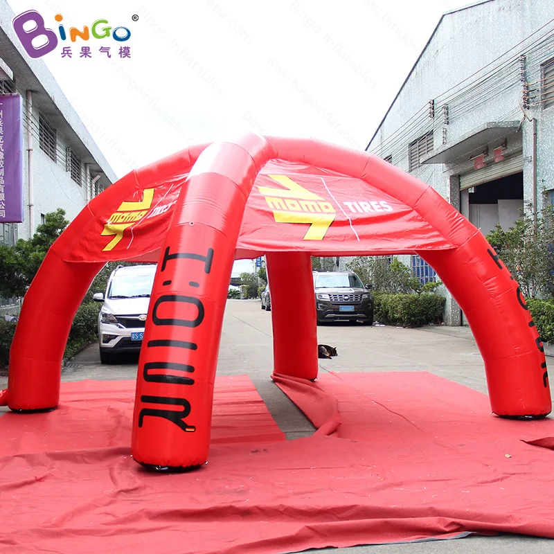  PVC Tarpaulin high quality 6mx3mH inflatable tent for car exhibitions spider dome tent with printin