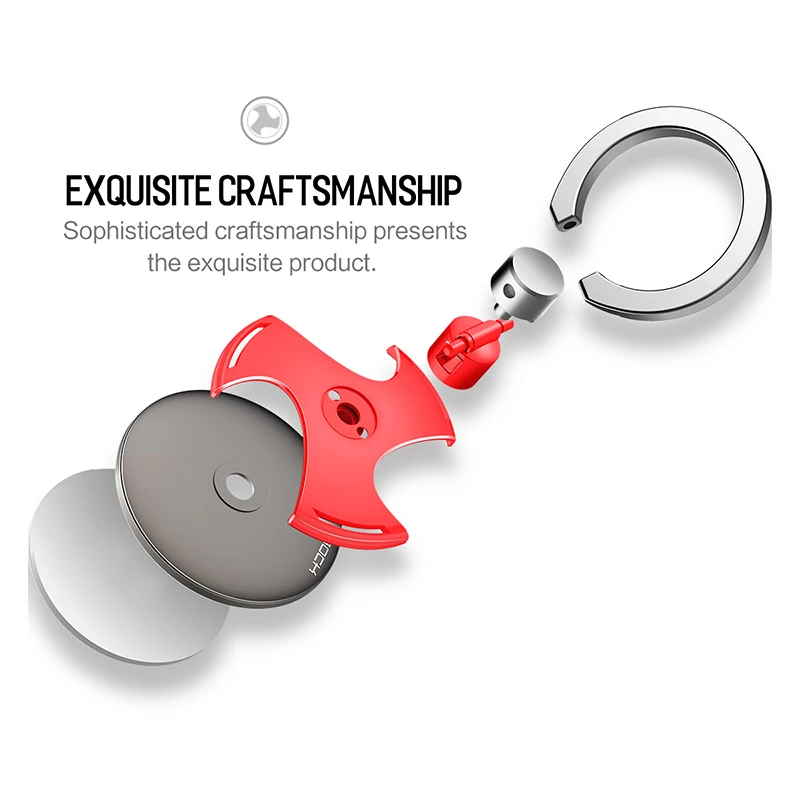 Fidget Spinner Ring Holder, ROCK High Speed Finger Spinner Ring Light Mobile Phone Holder 360 Degree For iPhone X Samsung
