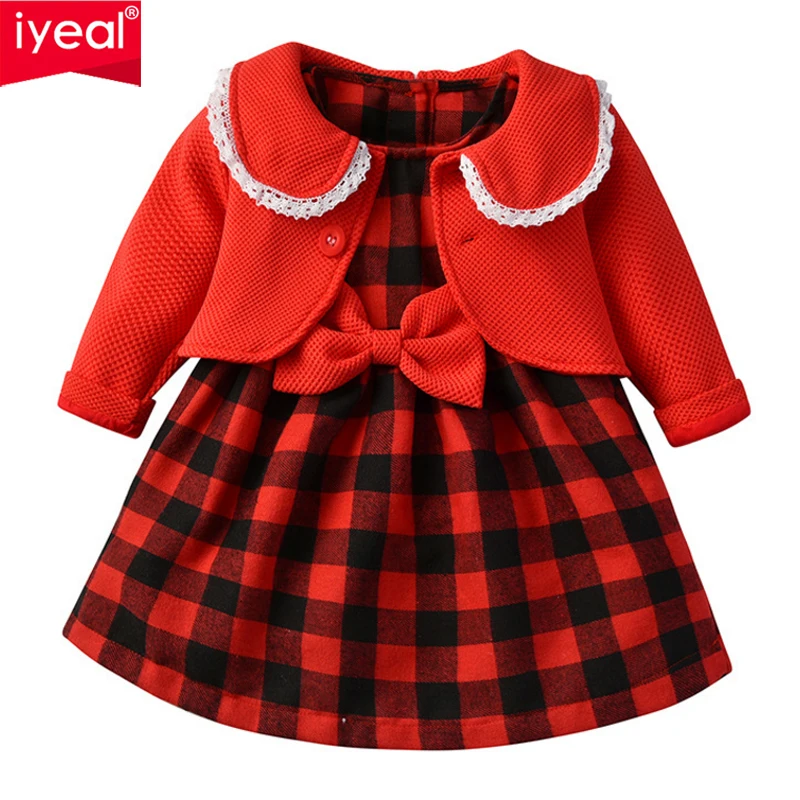 IYEAL Toddler Girl Spring Winter Christmas Dress Clothes Set Girl's