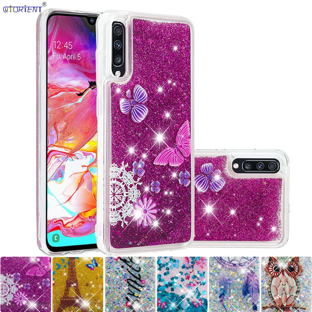 

Glitter Soft TPU Case for Samsung Galaxy A70 2019 A 50 Cute Dynamic Liquid Bling Full Cover SM-A705FN/DS SM-A705FN/DSM SM-A705MN