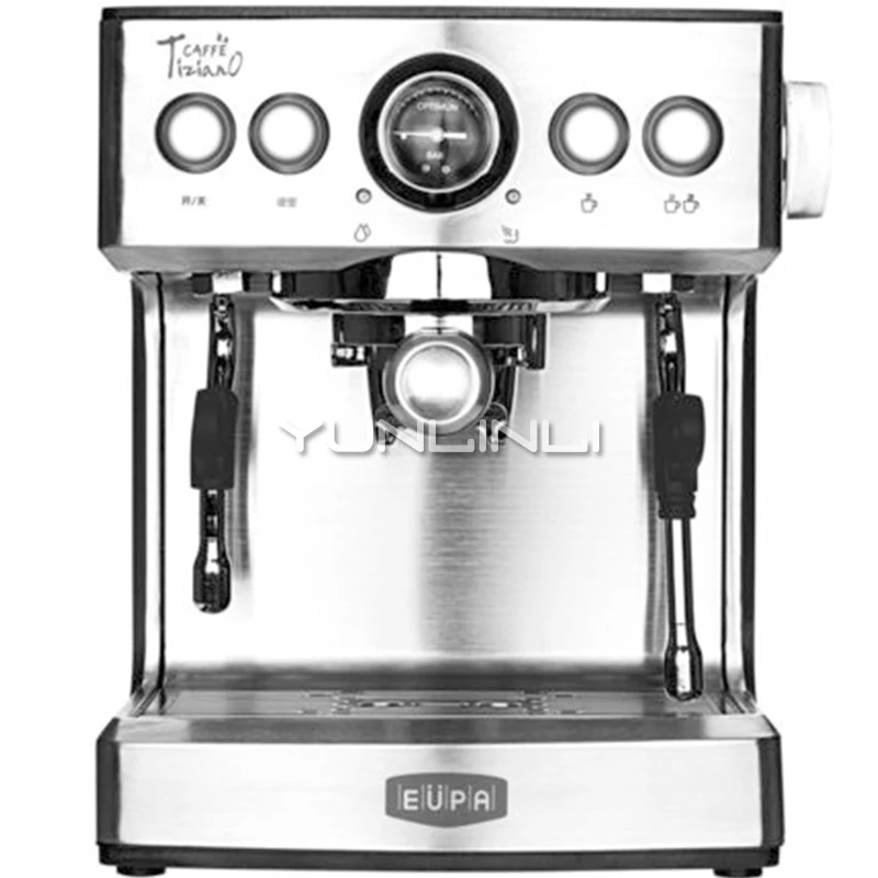 

Commercial Espresso Maker Household Fully Semi-automatic Steam Coffee Machine Coffee Maker TSK-1837B