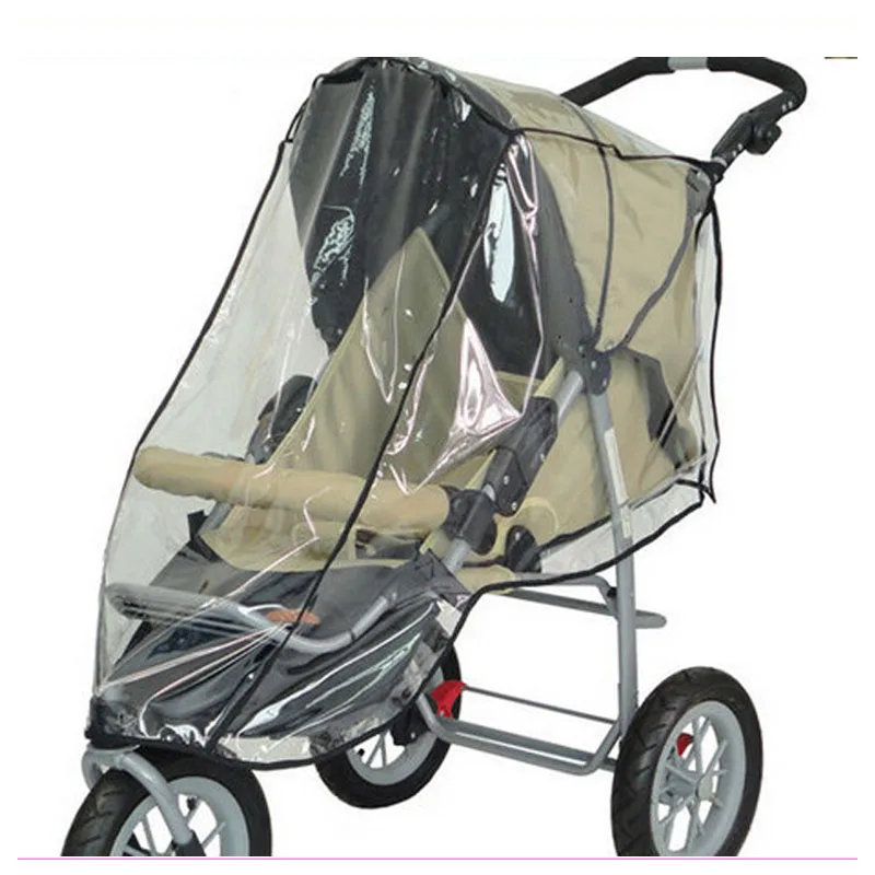 

High Quality Baby Stroller Accessories Rain Cover Baby Tricycle Bicycle Buggy Pram Raincoat Wind Poncho PVC Stroller Rain Cover
