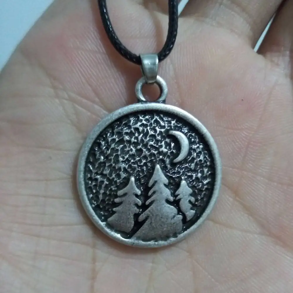 1pc Viking Necklace Amulet Jewelry Small tree Pendant Necklace Viking Jewelry Hill Fashion Necklace for men (2)